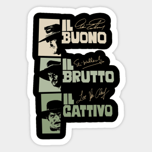 Il Buono, il Brutto, il Cattivo - Sergio Leone Sticker